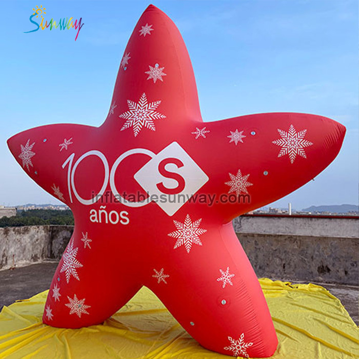 Inflatable sealed star balloon